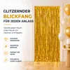 Lametta Vorhang gold - 200 x 100 cm - Glitzervorhang für Produktbild-Vorschau 7