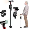 Klappbarer Gehstock mit LED & Alarm, ausziehbar 87–94 cm, Produktbild-Vorschau 1
