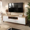 A modern living room with a TV stand and television. Náhľad obrázku produktu