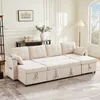 Merax Ecksofa, U-Form Sofa mit Schlaffunktion und Produktbild-Vorschau 1
