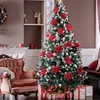 12 Stück Glitter Weihnachtsblumen Weihnachtsbaumschmuck für Produktbild-Vorschau 5