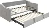 Merax Polsterbett Tagesbett 90/180×190cm mit USB, breiten Produktbild-Vorschau 12