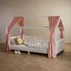 Hausbett Himmel NENA im 2er Set in rosa - Betthimmel aus Produktbild-Vorschau 1