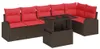 Möbel Gartensofa-set mit Kissen mit Speicher 7 pcs Braun Produktbild-Vorschau 2