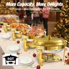 WARMOUNTS 4er Chafing Dish, 4,7L okrągły podgrzewacz Podgląd zdjęcia produktu 3
