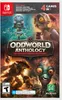 The image shows the front cover of a Nintendo Switch game case for Oddworld Anthology: The Unlikely Heroes Collection. Produktbild-Vorschau