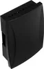 A black electronic device with a curved front panel and a row of small openings on the top edge. Podgląd zdjęcia produktu