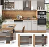 Küchenglasschrank Vicco Fame-Line Weiß Hochglanz 80 cm, Produktbild-Vorschau 2