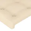 vidaXL LED Kopfteil Creme 163x16x118/128 cm Stoff Produktbild-Vorschau 5