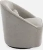 Poltrona girevole 360° con cuscino, Grigio Anteprima dell’immagine prodotto 3