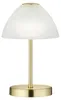 LED stolová lampa - biela - mosadz - opálové sklo - V 24 cm Náhľad obrázku produktu 1
