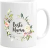 Kaffee-Tasse Beste Mama der Welt Muttertag Watercolor Produktbild-Vorschau 1