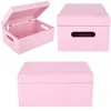 Caja de madera grande Creative Deco rosa para guardar Vista previa de la imagen del producto 5