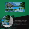 Leinwand Wanduhr Wandkunst Uhr Geräuschlos 60x30 Gemälde Produktbild-Vorschau 5