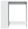 vidaXL Barový stůl s policí bílý 101x40x103,5 cm materiál Náhled obrázku produktu 4