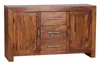 Sideboard Massivholz Sheesham Kommode 118 cm 3 Schubladen 2 Produktbild-Vorschau 1