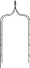vidaXL Gartenbögen 2 Stk. Schwarz 120x38x260 cm Stahl Produktbild-Vorschau 4