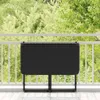 vidaXL Skladací záhradný stôl čierny 90x51x75 cm polyratan Náhľad obrázku produktu 3