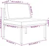vidaXL 3-tlg. Garten-Sofagarnitur mit Kissen Aluminium Produktbild-Vorschau 8