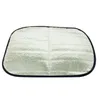 A silver car sunshade with a black border is shown against a white background. Náhľad obrázku produktu