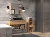 Armoire de toilette basse ATSO - chêne artisanal Voir les images du produit 5