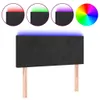 vidaXL LED Kopfteil Schwarz 90x5x78/88 cm Samt Produktbild-Vorschau 1