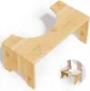 Toilettenhocker, Toilettenstuhl, Fußhocker aus Bambus, Produktbild-Vorschau 1
