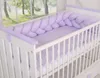 Flätat skydd till spädbarnssäng lila 180 cm Knot Pillow aus Produktbild-Vorschau 6