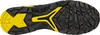 The sole of a black and yellow safety boot is shown against a white background. Voir les images du produit