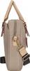 Side view of a beige briefcase. Voir les images du produit