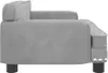 vidaXL Hundebett Hellgrau 70x45x30 cm Samt Produktbild-Vorschau 4