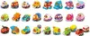 A collection of small toy vehicles arranged in rows against a white background. Anteprima dell’immagine prodotto