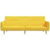 CLORIS Schlafsofa 2-Sitzer Gelb Stoff - Ecksofas Produktbild-Vorschau 5