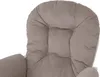 A close-up view of the padded backrest and armrest of a gray corduroy chair. Anteprima dell’immagine prodotto