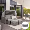 HOME DELUXE - Strandkorb HOLBY inkl. Abdeckung - 160 x 69 Produktbild-Vorschau 2