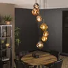 Hoyz - Hängelampe 7L Stepped Stellar - Altsilber Produktbild-Vorschau 1
