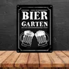 Biergarten Metallschild XL in 21x28 cm mit zwei Bierkrügen Produktbild-Vorschau 4