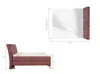 NABBI Gepolstert Doppelbett mit Stauraum Latium 140 - Beige Produktbild-Vorschau 9