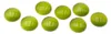 Vintageparts Cateye Cabochons olive 10 mm, 8 Stück Produktbild-Vorschau 1