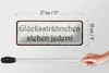Blechschild Spruch 27x10cm Glückssträhnchen stehen jedem Produktbild-Vorschau 5