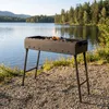 Klappbar Mangal für 11 Spieße, Länge 70cm, Stahl 2,0mm, Produktbild-Vorschau 2