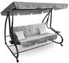 Aga Altalena da giardino 2 in 1 GRANDLUX XXL Grigio chiaro Anteprima dell’immagine prodotto 1
