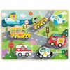 Tooky Toy Puzzle en bois Montessori Véhicules Voitures Voir les images du produit 1