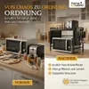 HomeLuxWorld 2-stufiges Mikrowellenregal mit Add Ons, Produktbild-Vorschau 6