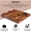 Mühle Gr. XL mit klappbarem Spielbrett für 2 Spieler - Produktbild-Vorschau 2