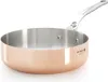 A copper saute pan with a silver handle, shown on a white background. Anteprima dell’immagine prodotto