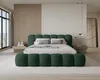 Chilly Möbel Design Polsterbett Stone Samt Stoff Grün Produktbild-Vorschau 2