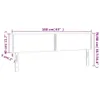 The Living Store Kopfteile 2 Stk. Schwarz 80x5x78/88 cm Produktbild-Vorschau 8
