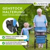 Juskys Rollator Vital faltbar, leicht, höhenverstellbar - Produktbild-Vorschau 7