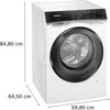 Siemens iQ700 WN54C2A40, Frontlader, Freistehend, Weiß, Produktbild-Vorschau 8